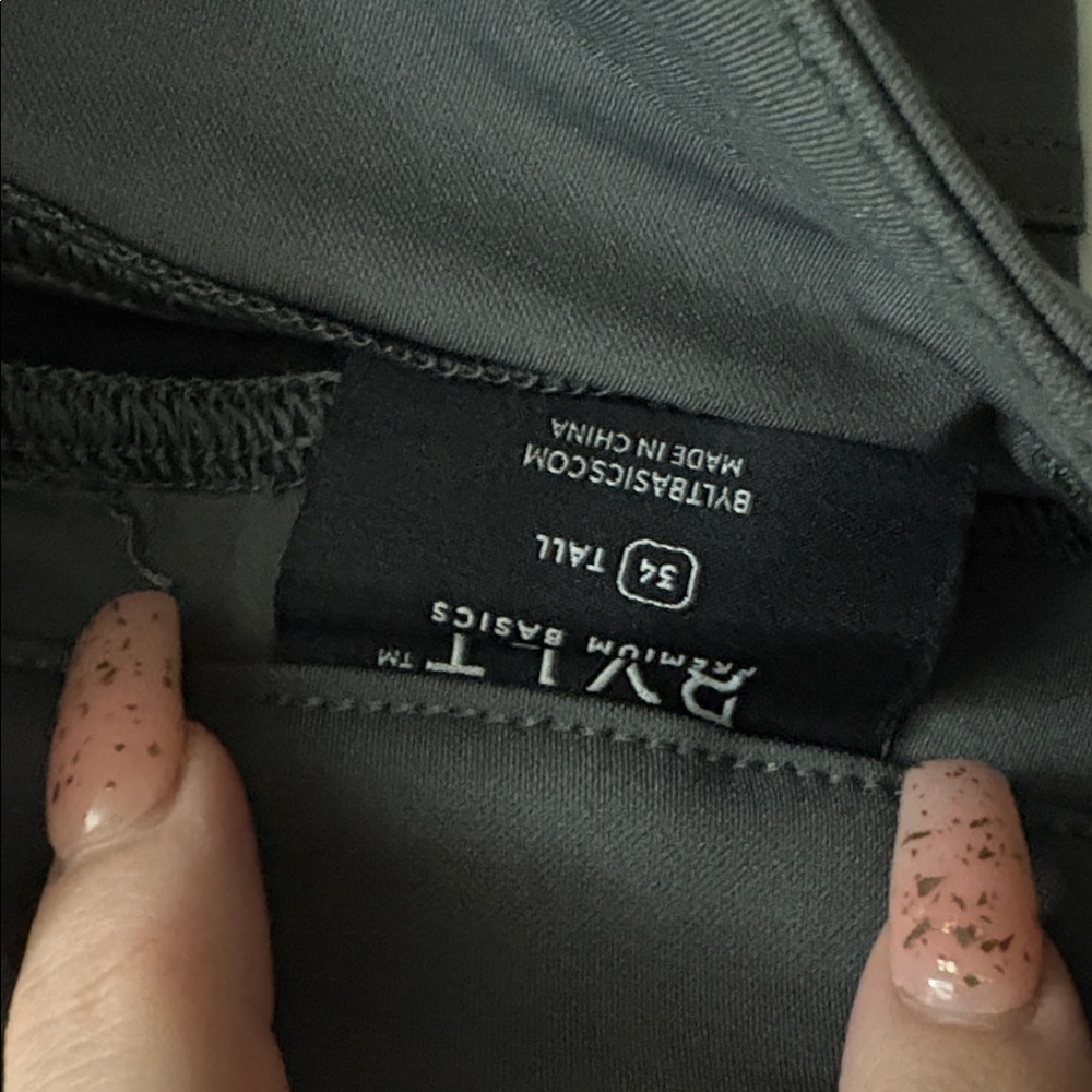 Mens casual pants black & grey - Picture 5 of 11